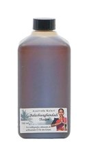 Balashwagandhadi Thailam Körper-Öl von Midgard Kalari, Massageöl für Kraft, Geschmeidigkeit und Ruhe, Flasche mit Öl.