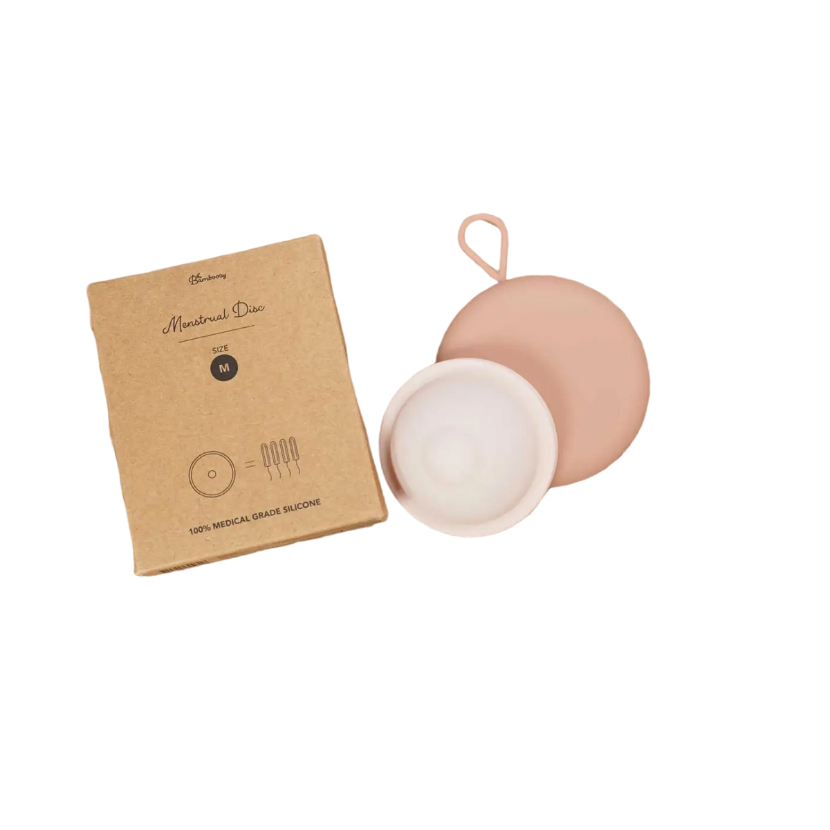 Bamboozy Menstruationsscheibe aus Silikon, flexible und wiederverwendbar, für sichere und komfortable Monatshygiene, von Bamboozy x Cosmeau