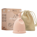 Pink silikon menstruationstasse von bamboozy aus medizinischem silikon in medium im mana shop erhältlich