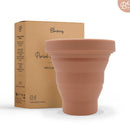 Bamboozy Period Cup Sterilisator aus Kunststoff für Menstruationstassen, sauberes und sicheres Körperpflegeprodukt.