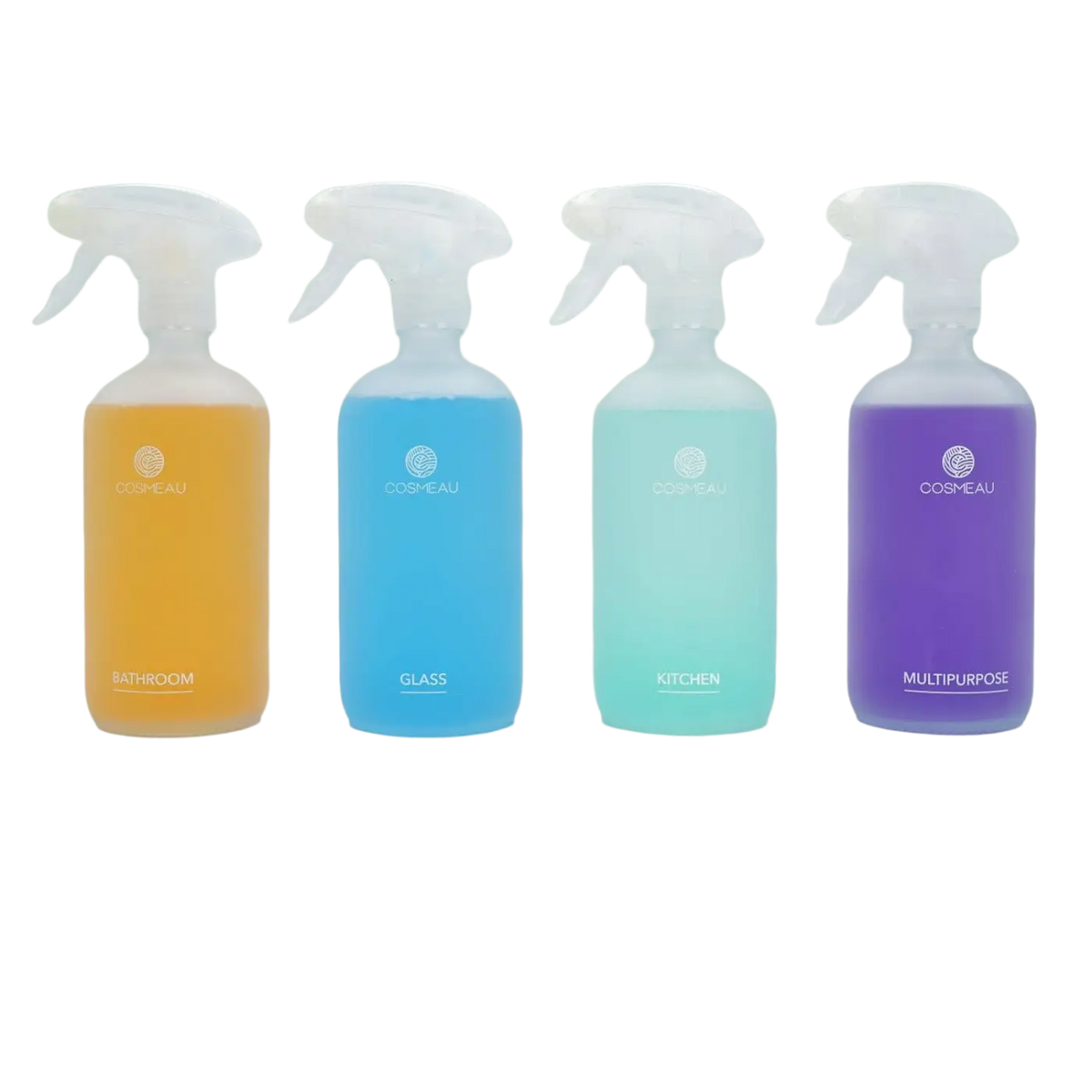 Bamboozy x Cosmeau Küchensprühflasche in mattweiß, Reinigungsmittel, mit ergonomischem Design, für umweltfreundliche Küchenreinigung
