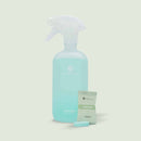 Bamboozy x Cosmeau Küchensprühflasche aus mattweißem Reinigungsmittel, ideal für die Küche, mit ergonomischem Design