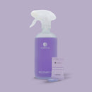 Bambuszy x Cosmeau Mehrzweck-Sprühflasche in mattem Weiß, ideal für Reinigungsmittel, auf weißem Hintergrund.