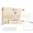 Beige karton mit bamboozy x cosmeau cosmeau baby pH-neutral waschstreifen mit pastellfarbenen babyillustrationen geeignet für baby und kleinkind