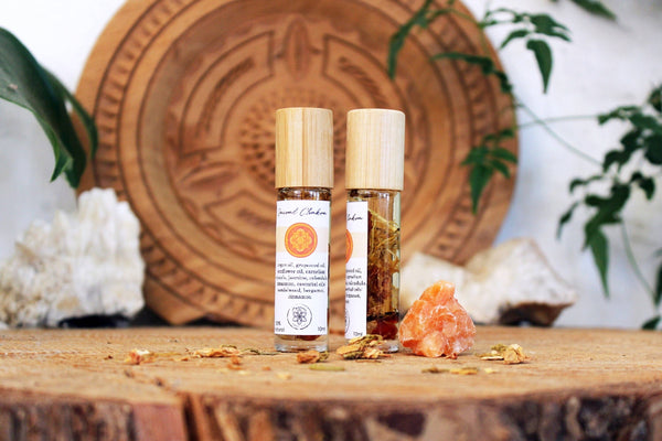 Sakralchakra-Heilöl mit Zimt, Sandelholz, Jasmin