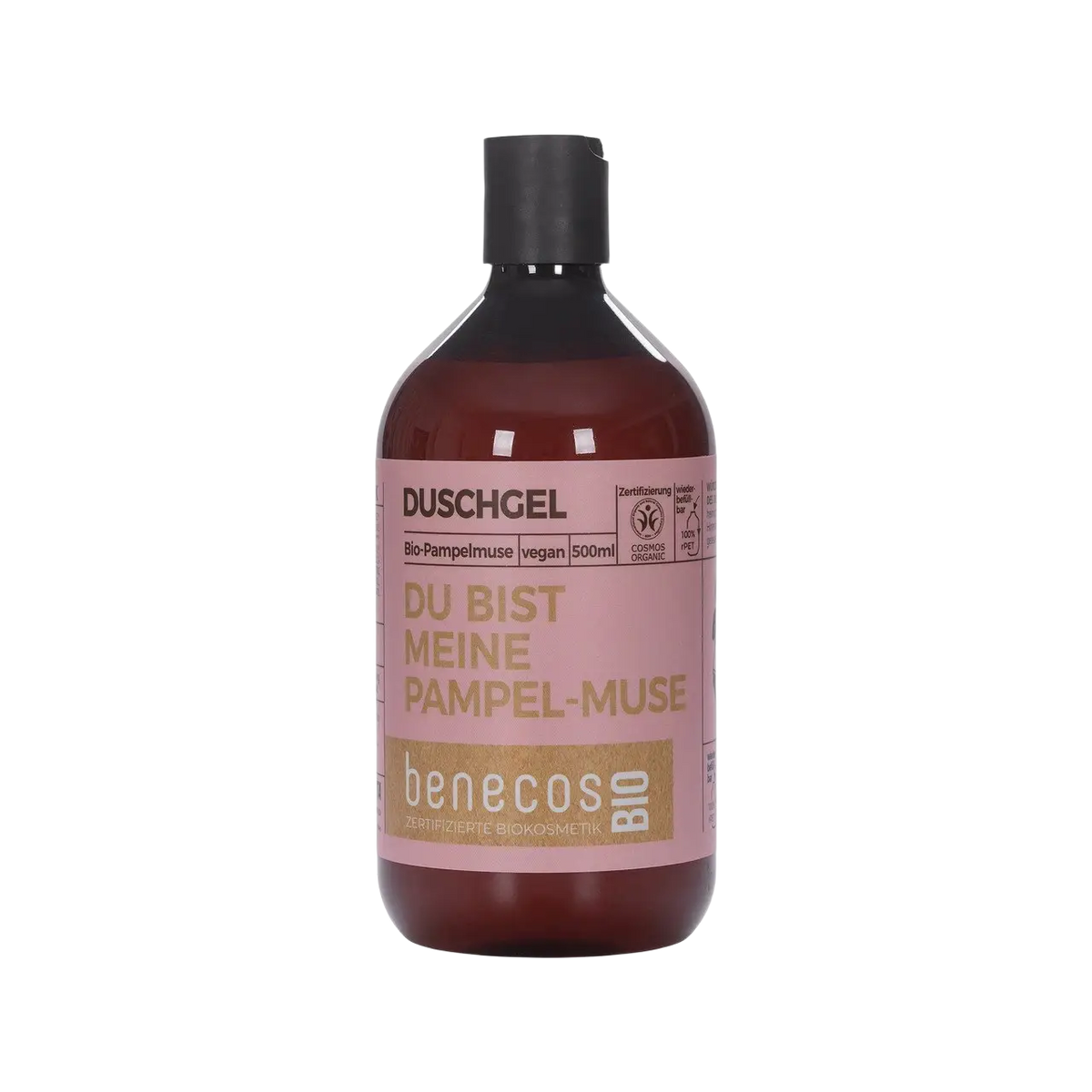 benecos Bio-Pampelmuse Duschgel, natürliches Körperpflegeprodukt, pinkfarben, erfrischender Zitrusduft, für die tägliche Dusche