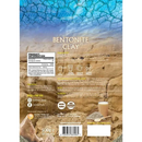 500g container of ancient purity bentonit-ton lebensmittelqualität fine white powder in clear bag with blue beige label