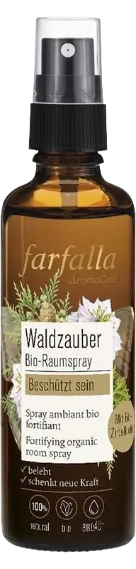 Bio-Raumspray Waldzauber von Farfalla, 75 ml, mit natürlichem Duft, um Räume zu schützen und eine magische Atmosphäre zu schaffen.