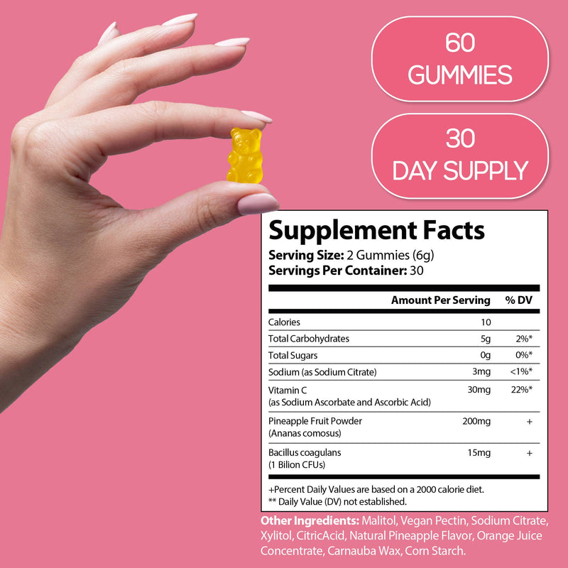 HARMONIFY Ananas Feminine Gummies | Probiotika für Frauen & pH-Balance