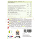 Rückseite des biopimtal 50g bio acai pulver vegan mit pflanzenbasiertes protein und superfood mit brasilianuss ingredientien
