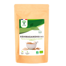 Bio-Ashwagandha-Pulver von Bioptimal in 100 g Packung, natürliches Nahrungsergänzungsmittel für mehr Kraft, Ruhe und Balance.
