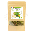 Bio detox kräutertee organischer kräutertee aus grünem tee in 70g wiederverschließbarer tüte mit grüner kräutermischung