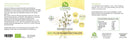 Die bio flohsamenschalen ayurveda von mana shop sind grün-weiß etikettiert mit bio zutaten für digestion und cholesterol