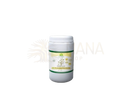 Weißer zylindrischer behälter mit grün-gelbem label living bio flohsamenschalen ayurveda zur darmreinigung vitalität digestion und cholesterin mana shop
