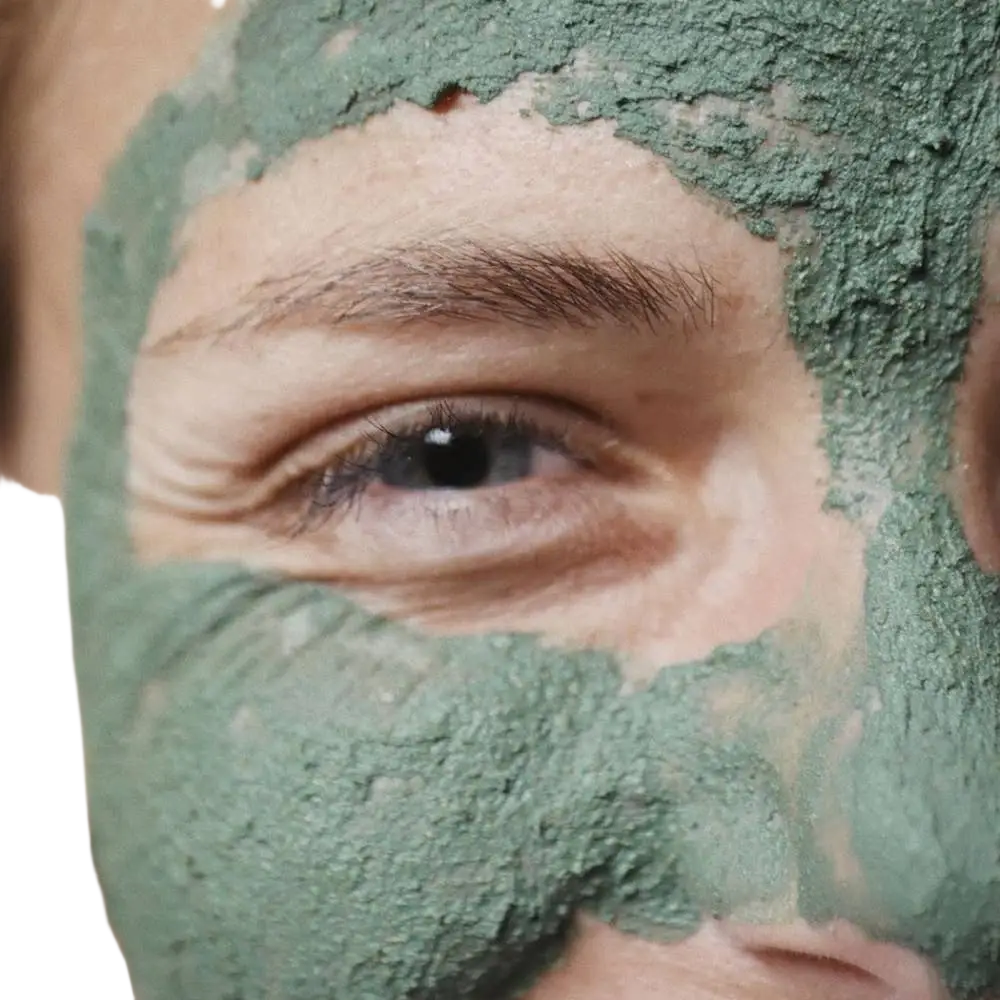 Bio Gesichtsmaske mit Spirulina, Algenextrakt und Heilerde für jugendliche, reine und weiche Haut, von Eliah Sahil Organic Care.