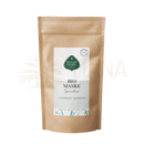 Ein braunes standbeutel mit elijah sahil bio gesichtsmaske spirulina nachfüllung 250g mit heilender erde