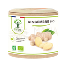 Ein beige zylindrischer karton mit organischen ingwer-kapseln von bioptimal als nahrungsergänzungsmittel zur magenaktivität