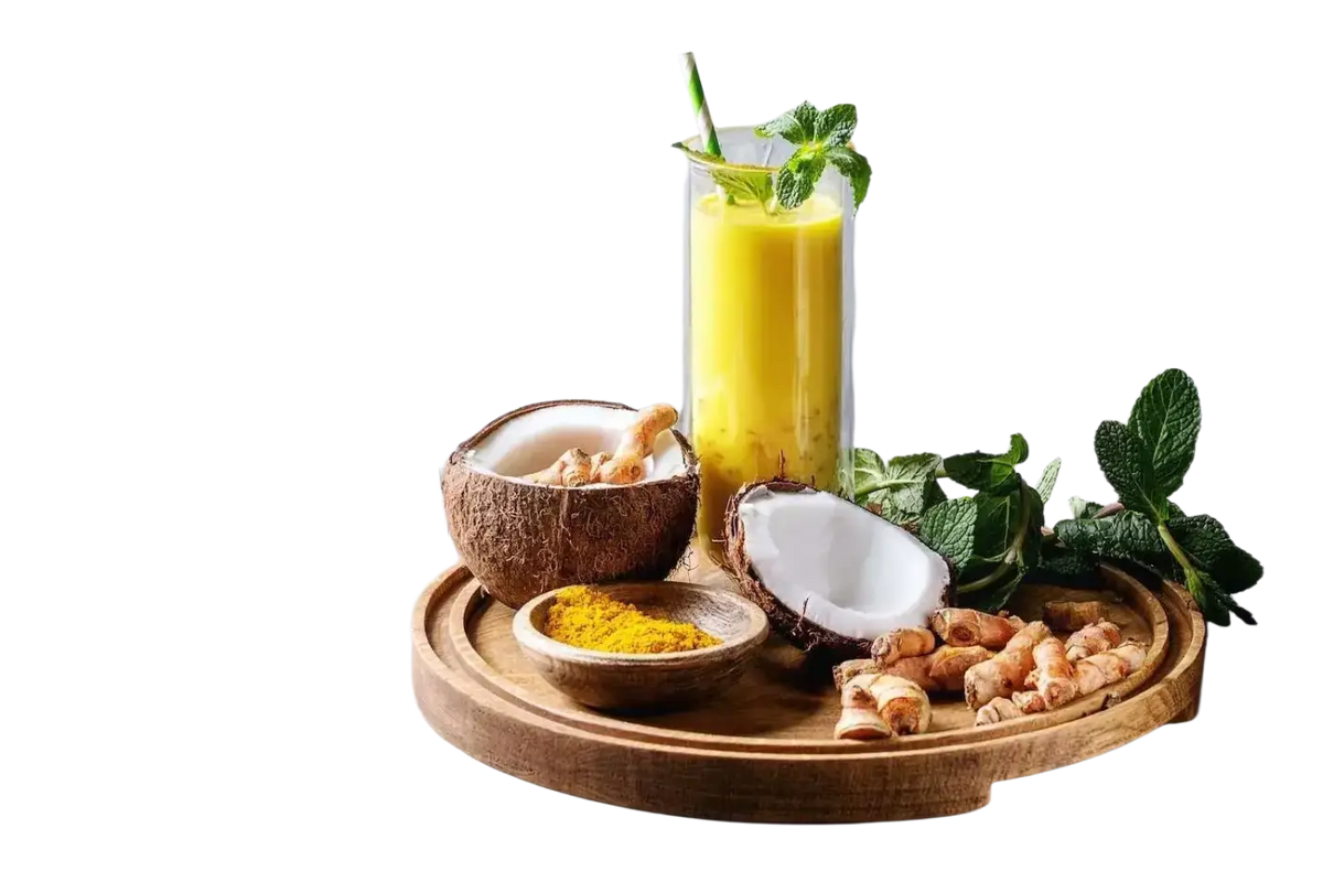 Veganer Bio Kurkuma Kapseln mit Pfeffer, 120 Stück, Nahrungsergänzung, in einer offenen Verpackung mit Kapseln sichtbar