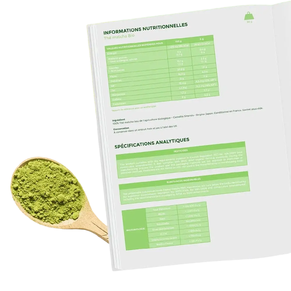 Bio Matcha Pulver von Bioptimal in einer Packung, fein gemahlenes grünes Tee-Pulver, ideal für Energie, Fokus und Wohlbefinden.