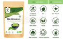 Bio Matcha Pulver von Bioptimal, 50g, fein gemahlenes grünes Teepulver für mehr Energie, Fokus und Wohlbefinden.