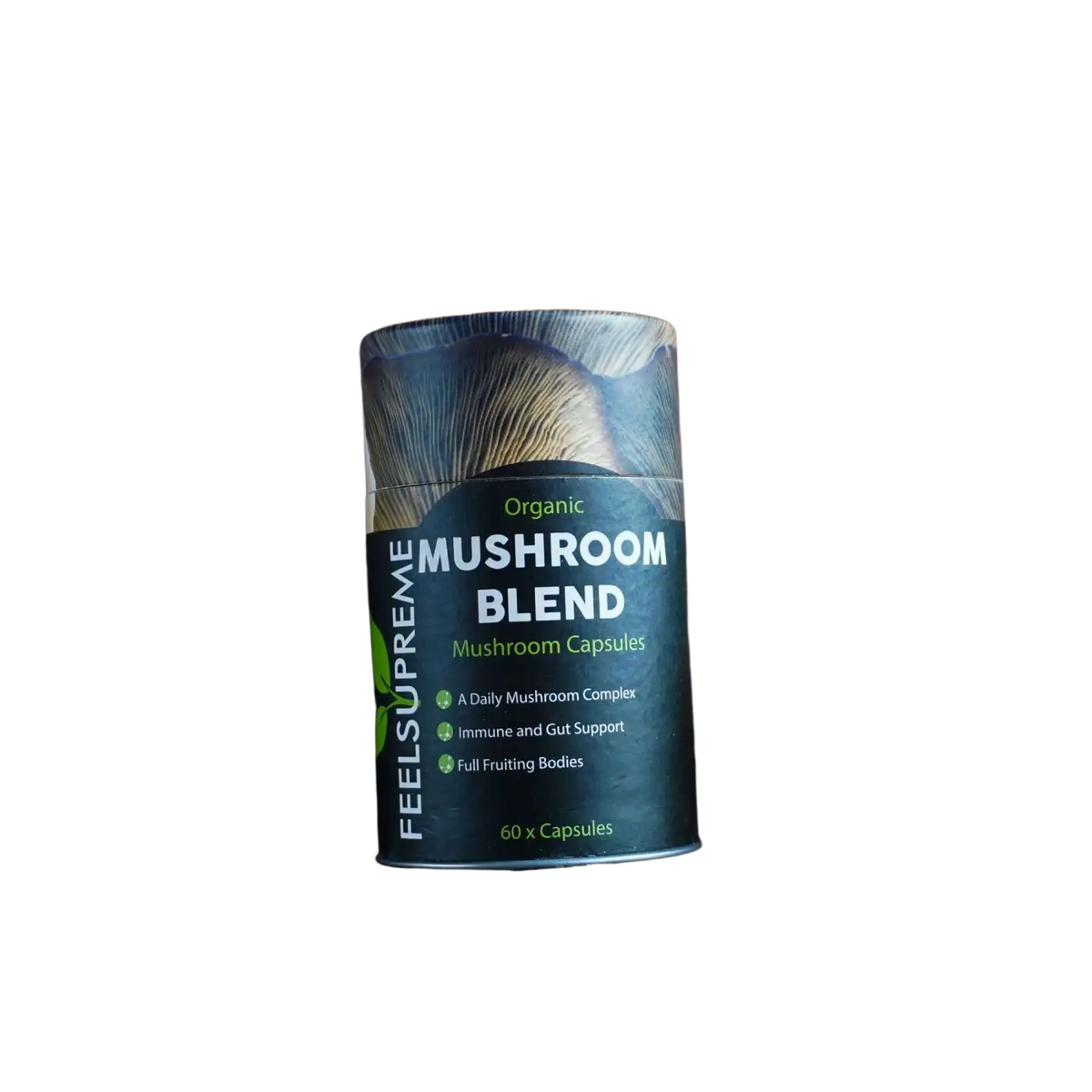 Bio-Pilzmisch-Supplement von Feel Supreme, organische Vitalpilze in einer natürlichen Mischung, gesundheitsfördernd und bio-zertifiziert