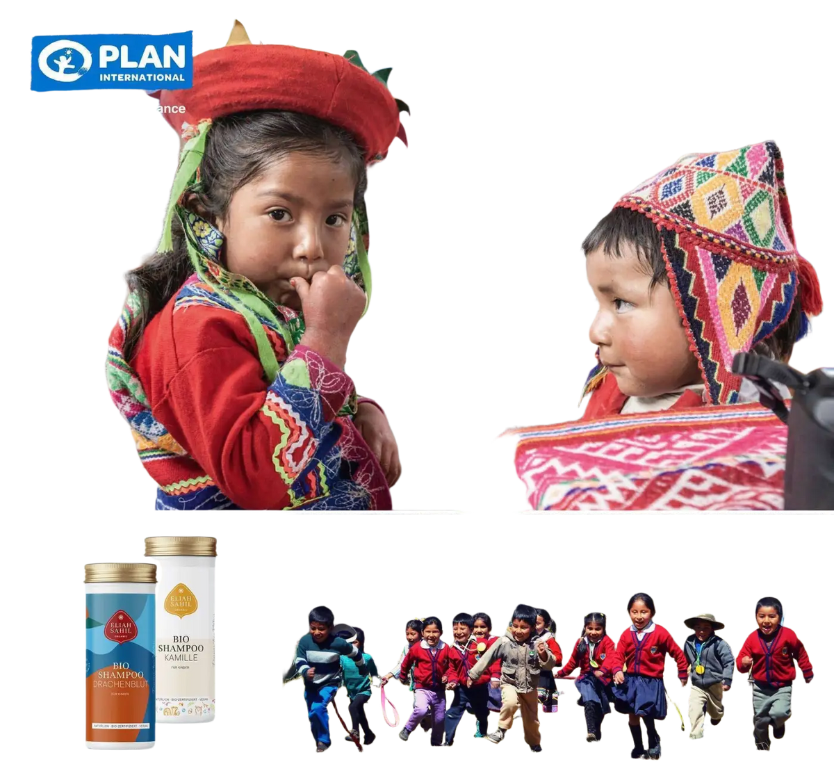 Bio-Kinder-Shampoo Eliah Sahil, Drachenblut, 100 g, für Haare, natürliche Pflege, speziell für Kinder, sanftes Reinigungserlebnis