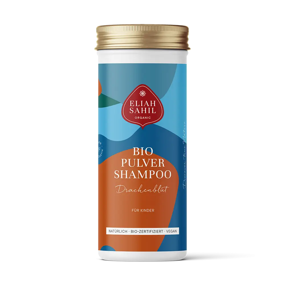 Bio-Kinder-Shampoo Drachenblut von Eliah Sahil, 100 g, für gepflegte Kinderhaare in praktischer Verpackung