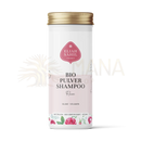 Elijah sahil bio shampoo rose 100g in weißem pulver shampoo behälter mit golddeckel und floralem design