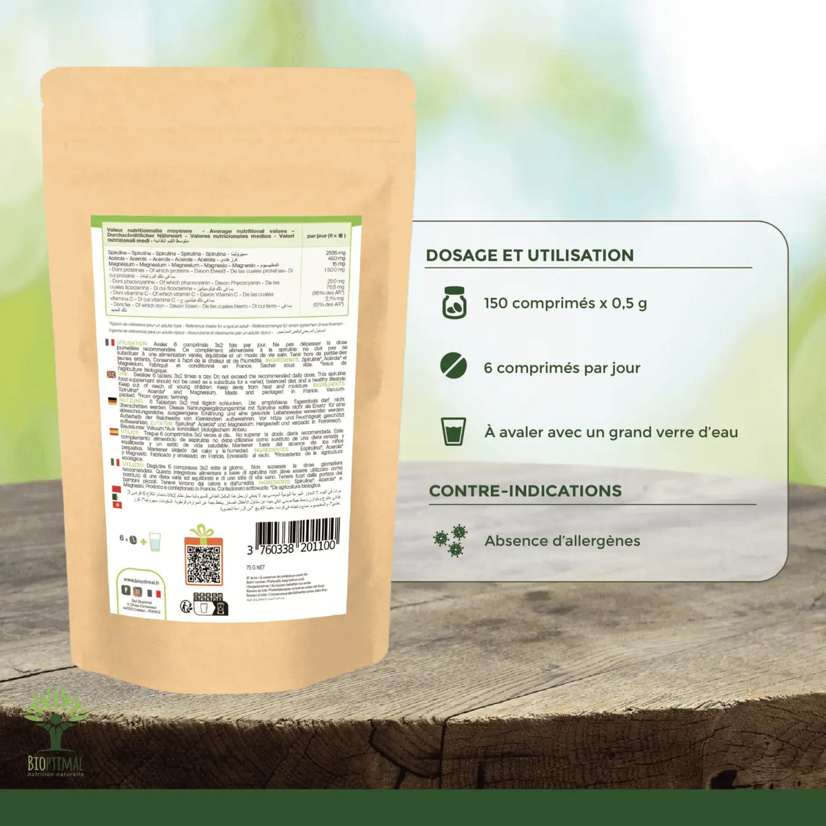 Bio Spirulina Vitamin C Tabletten, Tabletten
