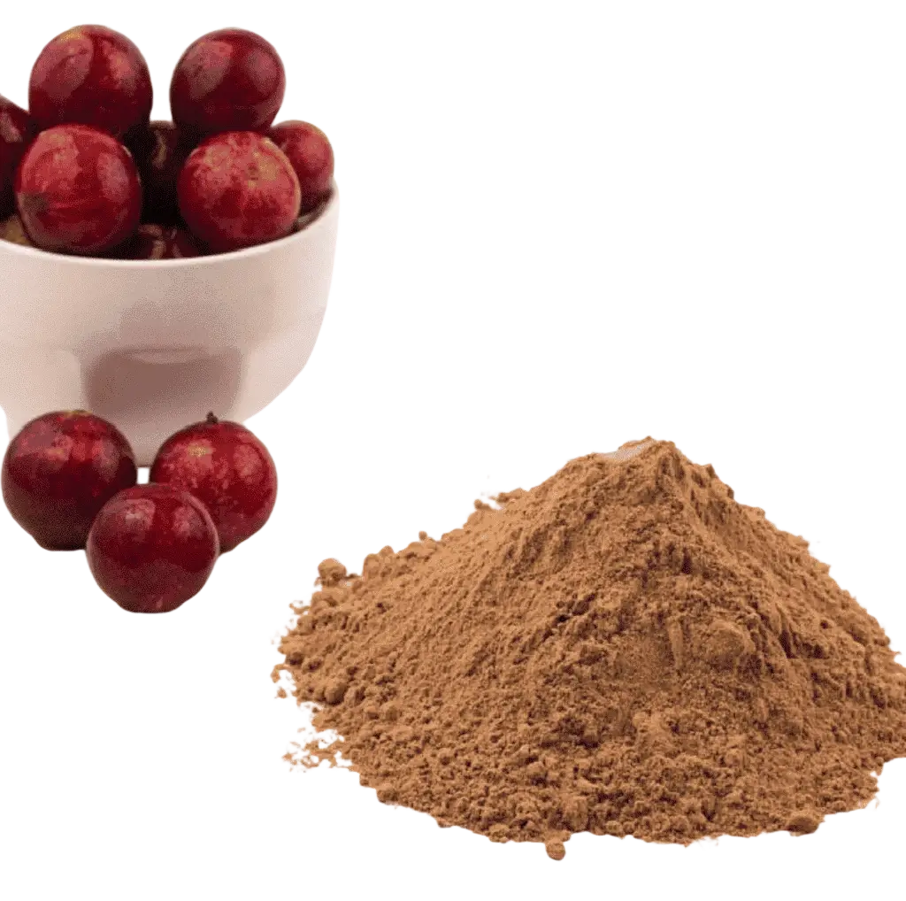 Bio Vitamin C Pulver von myvial, 100g natürliches Camu Camu in einer transparenten Verpackung als Nahrungsergänzung
