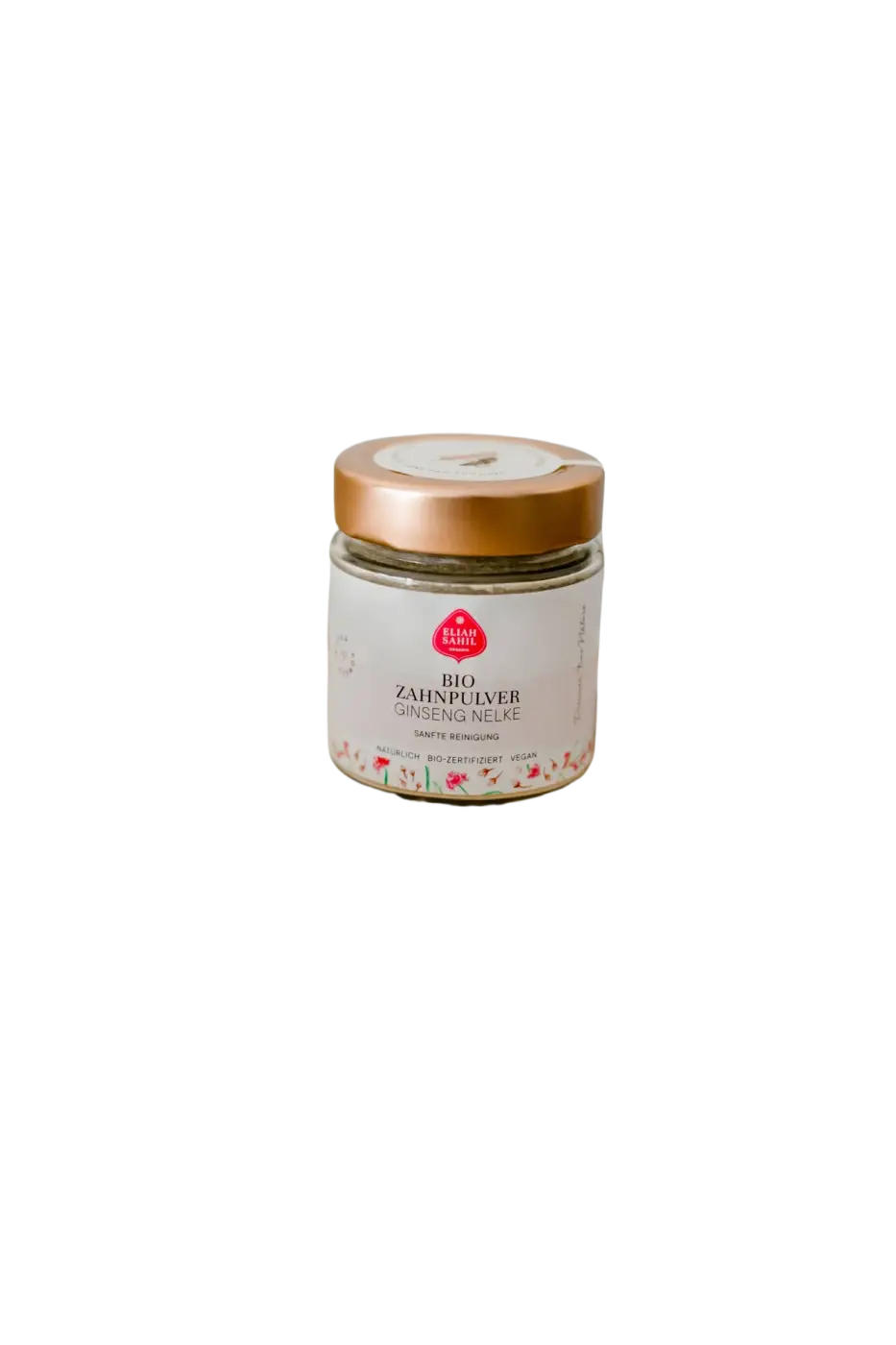 Bio Zahnpulver Ginseng von Eliah Sahil, natürliches Zahnpulver für gesunde Zähne und frischen Atem, pflanzliche Zahnpflege