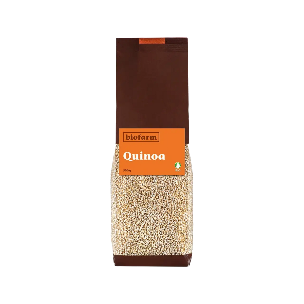 Biofarm Bio-Quinoa in 500g Beutel, getrocknetes Getreide und Hülsenfrüchte, naturbelassen und bio-zertifiziert