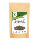 Bio-Chiasamen von Bioptimal in 400g Packung, nährstoffreiches Superfood für gesunde Ernährung, sichtbare Chiasamen in der Packung