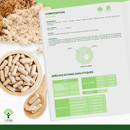 Bioptimal Bio Maca Nahrungsergänzung in Kapseln, zeigt die Verpackung mit grüner und weißer Gestaltung.