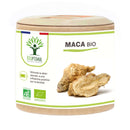 Bioptimal Maca Bio Nahrungsergänzung in Kapseln, Energie, Ausdauer, Libido und Fruchtbarkeit, sichtbar in der Packung