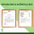 Bioptimal Bio-Spirulina und Vitamin C Nahrungsergänzung in Tablettenform für mehr Energie und Wohlbefinden, Nahaufnahme