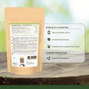 Bioptimal Bio-Spirulina und Vitamin C Nahrungsergänzung in Tablettenform für mehr Energie und Wohlbefinden, sichtbare Tabletten.