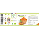 Bio-Kurkuma Nahrungsergänzung in Kapseln von Bioptimal, ideal für Gelenke und Gewichtsabnahme, sichtbare Kapseln in der Verpackung.