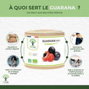 Bioptimal Guarana Bio Nahrungsergänzung in Kapseln für Energie, Wachsamkeit und Fettverbrennung, sichtbare Kapseln und Verpackung