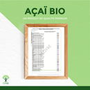 Bio-Acai-Pulver von Bioptimal, veganes Nahrungsergänzungsmittel in einer transparenten Packung, mit frischem, gemahlenem Acai-Beerenpulver.