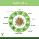 Bio Hanfproteinpulver von Bioptimal, veganes Nahrungsergänzungsmittel mit 50% Protein und guter Verdaulichkeit, in der Packung.
