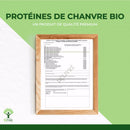 Bio Hanfproteinpulver von Bioptimal, veganes Nahrungsergänzungsmittel mit 50% Protein, sichtbares Hanfprotein in Packung