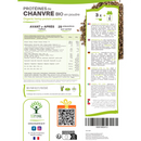 Bio Hanfproteinpulver von Bioptimal, veganes Nahrungsergänzungsmittel mit 50% Protein und leichter Verdaulichkeit, in der Verpackung.