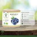 Bioptimal Wilde Bio Blaubeere Nahrungsergänzung in Kapseln, unterstützt die Augengesundheit, mit natürlichen Blaubeeren.