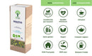 Bio-Eukalyptus-Tee von Bioptimal, frischer Eukalyptus-Tee in einer Tasse, naturbelassenes Eukalyptus-Blatt und Tee-Infusion sichtbar