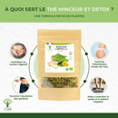 Bio Detox Kräutertee aus Grüntee, Mate, Ingwer, Brennnessel & Löwenzahn - Hilfe beim Abnehmen – Produktbild