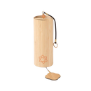 Bodynova Bodhi Chakren Klangspiel aus Bambus, Chakra-Windspiel mit bunten Klangschalen für die Energiezentren, Swadhisthana.