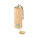Bodynova Bodhi Chakren Klangspiel aus Bambus, Chakra-Windspiel mit Klangschalen für Vishuddha Chakra, handgefertigt