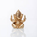 Messing-Ganesha-Statue von Bodynova, ca. 7 cm hohe Dekorationsfigur in traditionellem Design
