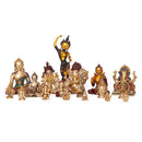 Stehendes OM-Zeichen aus Messing in Goldgelb, ca. 9 cm, als dekoratives Element, von Bodynova.